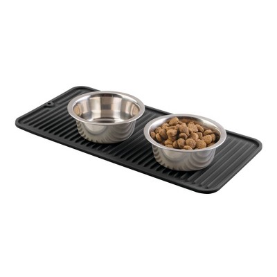 Silicone Pet Mat + Stainless Steel Double Diner - 3.5 Cups - Boots &  Barkley™ : Target