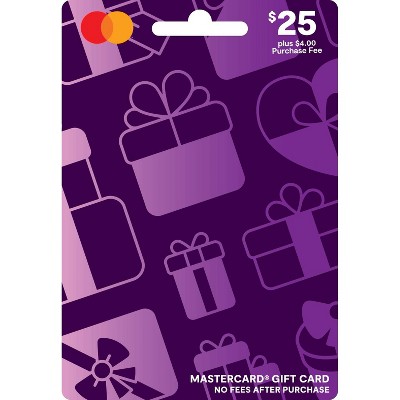 Mastercard Gift Card - $25 + $4 Fee