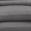 Knightsbridge 600 Thread Count Jacquard Herringbone Sheet - 4 Piece Set - Gray - 3 of 3