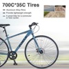 Aukfa  7-Speed Hybrid Bike - Aluminum Frame, Dual Disc Brakes, 700C Wheels - Men/Women's City Bicycle,Multiple Colors - 4 of 4