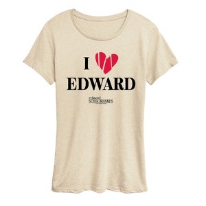 Women's - Edward Scissorhands - I Love Edward Short Sleeve Graphic T-Shirt - 1 of 4