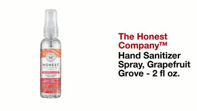 The Honest Company Hand Sanitizer Spray - Grapefruit Grove - 2 fl oz, 2 of 6, play video