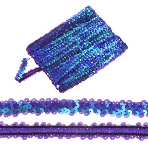 Unique Bargains Elastic PVC Durable Sequins Flat Paillette Sequin Trim 1 Pc - 1 of 4