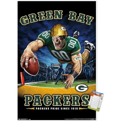 Evergreen Ultra-Thin Edgelight LED Wall Decor, Round, Green Bay Packers- 23  x 23 Inches Made In USA