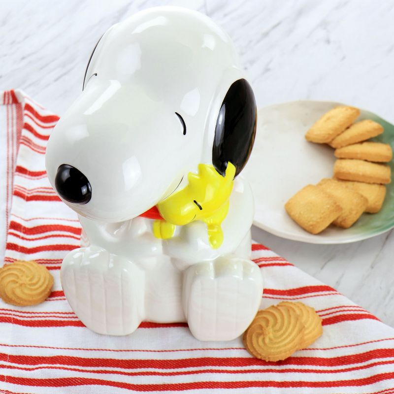 Gibson Peanuts Classic Snoopy Cookie Jar in White, 3 of 8