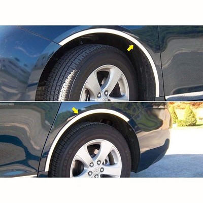 QAA is Compatible with 2011-2020 Toyota Sienna 4 Piece Stainless Wheel Well Accent Trim WQ11150