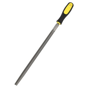 Unique Bargains Triangular Metal File High Carbon Steel PVC Grip Handle Hand Files - 1 of 4