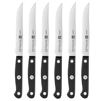 ZWILLING Porterhouse 4.5 in. Stainless Steel Full Tang Steak Knife Set of 8  in. Black Presentation Box 39129-850 - The Home Depot