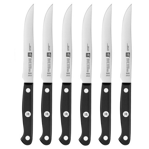  ZWILLING Porterhouse Razor-Sharp Steak Knife Set of 8 with  Black Presentation Case, Gift Set, Silver: Home & Kitchen