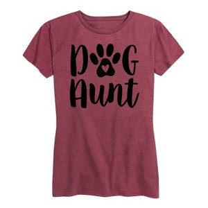 Women's - Instant Message - Dog Aunt Short Sleeve Graphic T-Shirt - 1 of 4