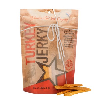 The American Made Treat Company Turkey Jerky for Dogs 15 oz