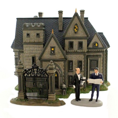 Attracktive wayne manor floor plans Department 56 House 8 0 Wayne Manor Set Of 3 Batman Dc Comics Decorative Figurines Target