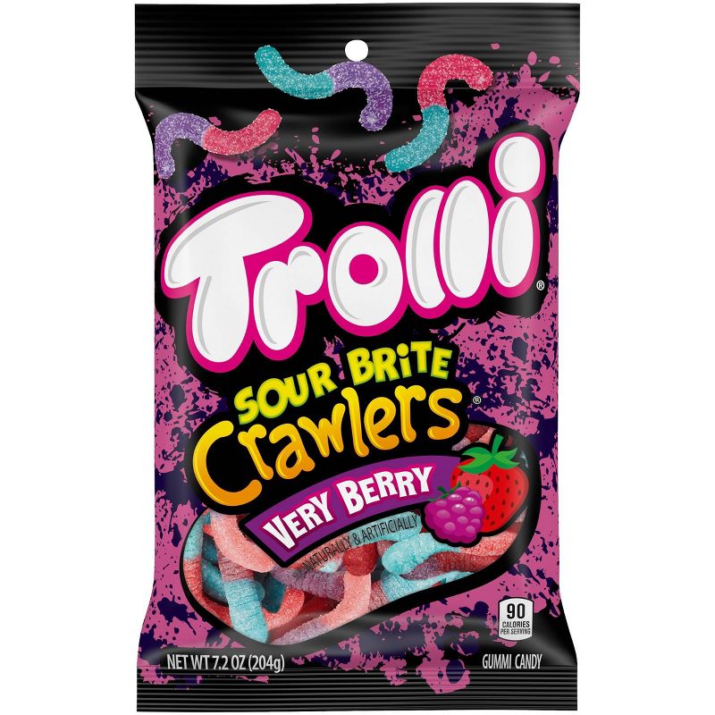 Trolli Sour Brite Crawlers Very Berry Gummi Candy - 7.2oz, 1 of 7