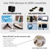Miami CarryOn Step-Down Travel Voltage Converter and Adapter Kit with Pouch - 3 of 4