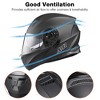 AHR Modular Full Face Motorcycle Helmet Flip up Dual Visor Motocross DOT S/M/L/XL/XXL - 2 of 4