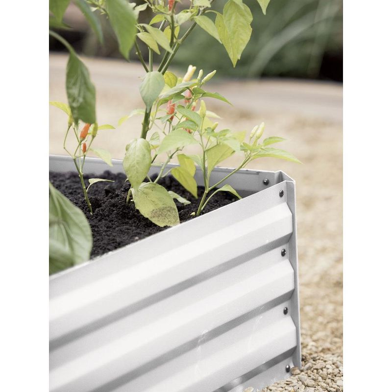 Gardener's Supply Company Metal Raised Garden Bed | Sturdy Corrugated Galvanized Steel Outdoor Planter Box Extra Deep for Rooted Plants Herbs &, 3 of 6