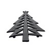 Transpac Metal 9.06 in. Black Christmas Matte Tree Trivet - 2 of 4