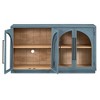 YOOCOZZ MDF 4-Door Arched Sideboard Buffet Cabinet with Glass Doors and Adjustable Shelves - 2 of 4