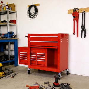 KWPZQEB 43.1" H Tool Chest with Wheels, Metal Tool Box w/ 8 Drawers & Detachable Top, High Capacity Mechanic Tool Organizer Box for Garage, Warehouse - 1 of 4