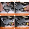 iMountek"2Pcs 7In Animal Snap Trap, Durable Iron Spring Traps for Fox, Raccoon, Rabbit, Skunk, Reusable"Silver - 3 of 4