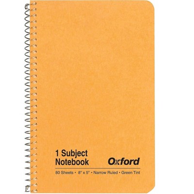 Oxford 1-Subject Notebook 5" x 8" Narrow Ruled 80 Sheets 801068