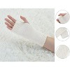 Allegra K Women's Fingerless Gloves Knitted Ribbed Cuff Arm Warmers One Size - 2 of 4
