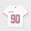 Women's Short Sleeve V-Neck Graphic Mesh Jersey Shirt - Wild Fable™ - 4 of 4
