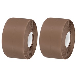 Unique Bargains PVC Waterproof Self-Adhesive Wall Corner Seal Caulk Strip Tape 2 Pcs - 1 of 4
