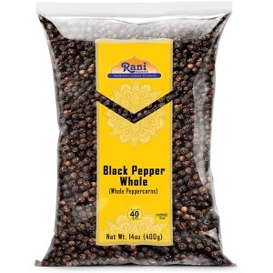 Rani Brand Authentic Indian Foods | Black Pepper Whole (Peppercorns) MG-1 Grade - 1 of 4