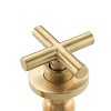 Munora Wall Mounted Bathroom Sink Faucet, Brushed Gold with 360° Swivel Spout and Cross Handles - 4 of 4