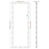 PAGED Rectangle Full Length Mirror,Leaning Floor Full Body Mirror with Lights,Suitable for Dressing Room,Cloakroom - 3 of 4