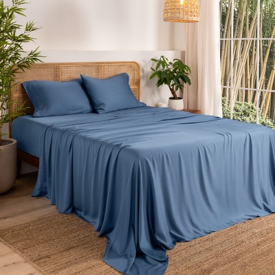 Rayon from Bamboo Solid Deep Pocket Sheet Set by Bare Home