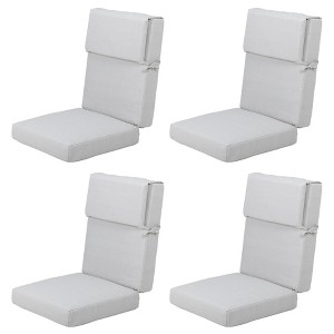 Aoodor Indoor Outdoor High Back Chair Cushions Replacement Set of 4 - 1 of 4