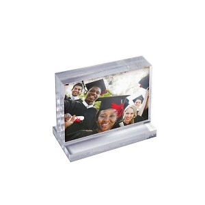 Azar Displays Acrylic Block Frame on Acrylic Base - 1 of 4