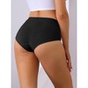 Allegra K Women's Mid-Waisted Full Coverage Tummy Control Cotton Briefs - 2 of 4