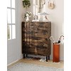 Narrow Shoe Cabinet Storage for Entryway, 3 Drawers, Freestanding Shoe Organizer Wooden - 2 of 4