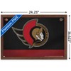 Trends International NHL Ottawa Senators - Logo 20 Framed Wall Poster Prints - 3 of 4