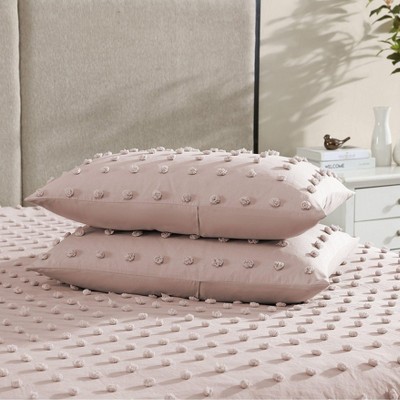 Muted Blush Full Microfiber Down Alternative Comforter Set