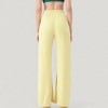 Anna-Kaci Active Women's Wide Leg Lounge Pants with Elastic Waistband and Side Slit Hem Detail - 4 of 4