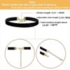 Attop Black velvet necklace set women's adjustable necklace suitable for daily, party, Halloween events - 2 of 4