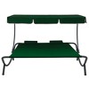 VidaXL Patio Lounge Bed with Canopy and Pillows Green - 2 of 4