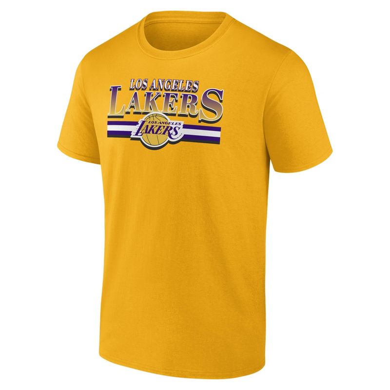 NBA Los Angeles Lakers Men&#39;s Short Sleeve Double T-Shirt, 2 of 4