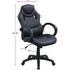 XIYUYEU Upholstered Adjustable Home Office Chairs with Universal Wheels for Gaming Work Study - 3 of 4