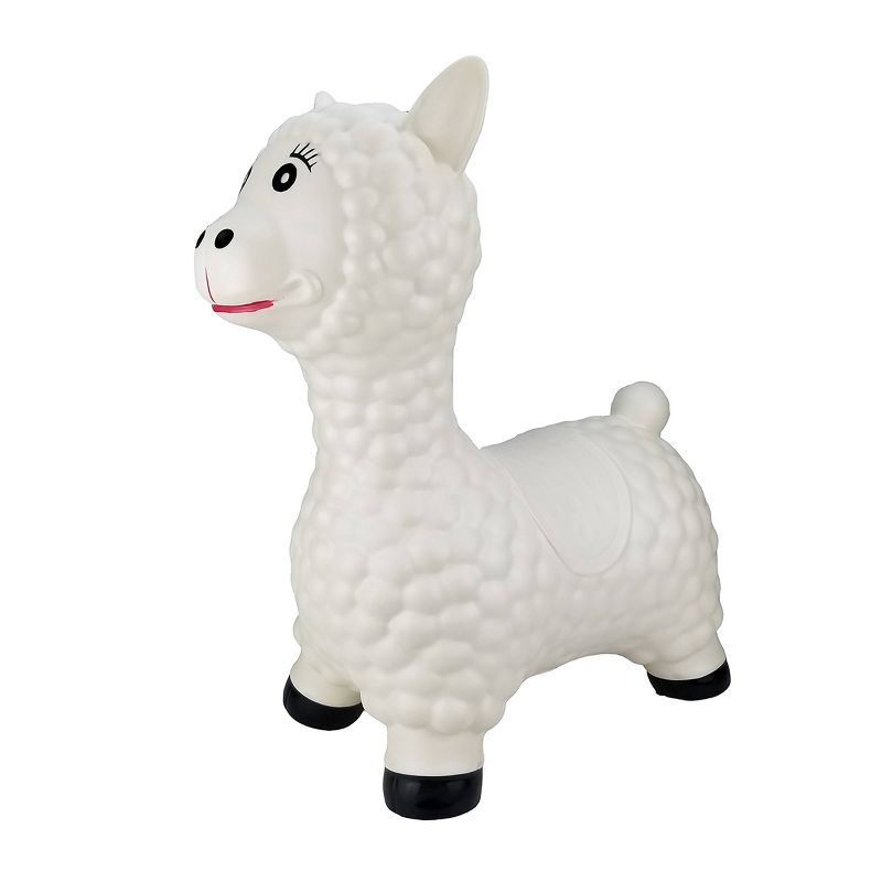 BounceZiez Inflatable Bouncy Ride On Hopper with Pump - Llama, 1 of 5