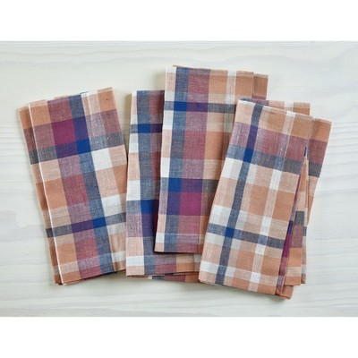 Solino Home Linen Dinner Napkins | Fall Flavors Madras