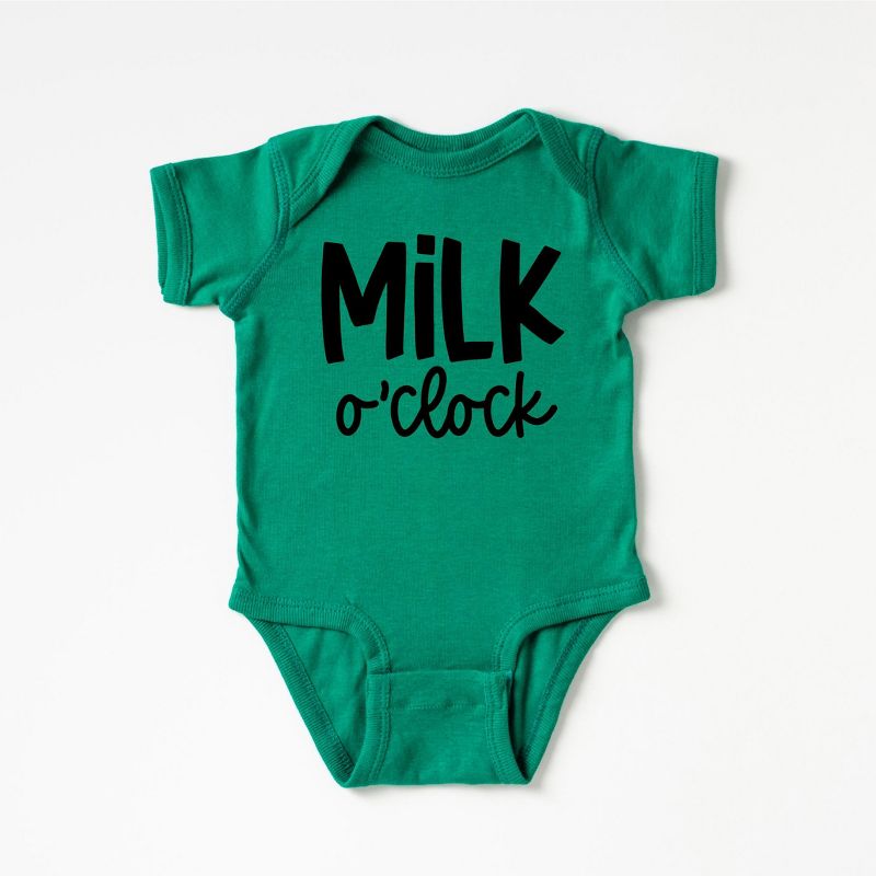 The Juniper Shop Milk O'Clock Baby Bodysuit, 1 of 3