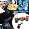 iMountek"360° Rotating Car Cup Holder Expander with Tray, Bottle Holder & Phone Slot - Multifunctional Mount"Black - 2 of 4