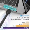 Fosmon [Intel Certified] Thunderbolt 4 Cable 3.3 ft, USB-C Thunderbolt 4 Cable, USB-PD 3.0, Support 8K Display, 100W Charging for iPad Pro MacBook Pro - 3 of 4