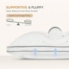 Queen Size Bed Pillows Set of 2, Fluffy Luxury Hotel Style, Gusseted for Neck Shoulder, Side Back Stomach Sleeper Pillow, Cozy Night 18x28 - 3 of 4
