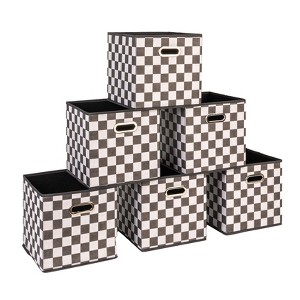 Fabric Storage Bins 6 Piece Set - 1 of 4